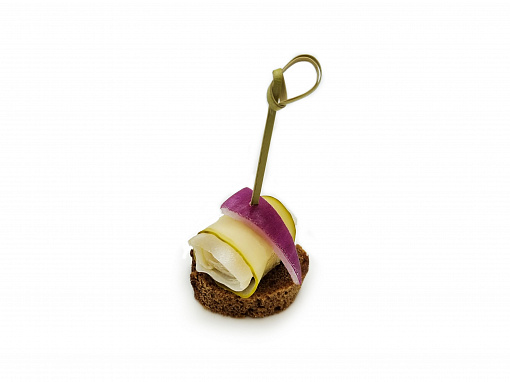 Canape with lard, 7 pcs