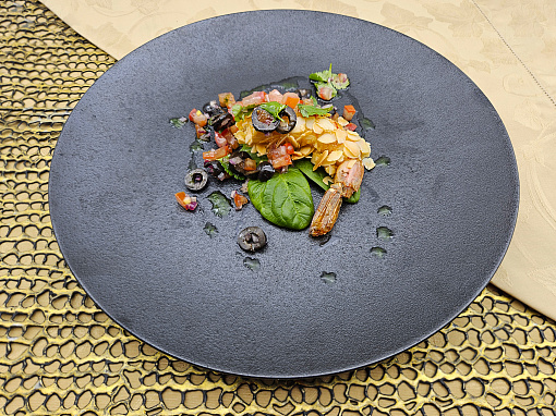 Langoustine in crispy almonds